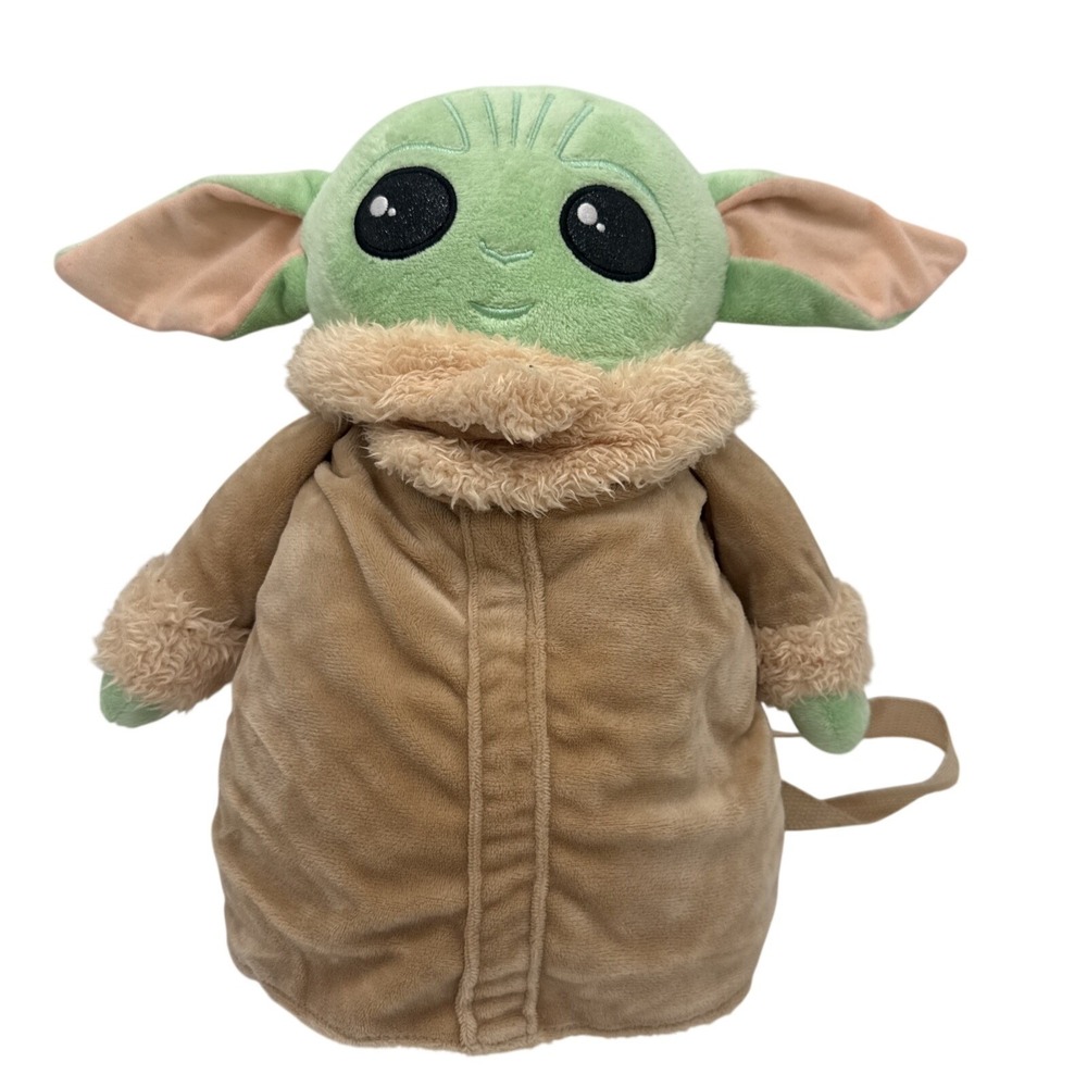Star Wars Grogu Plush Backpack Bioworld Baby Yoda Mini Backpack 3D Zipper Bag